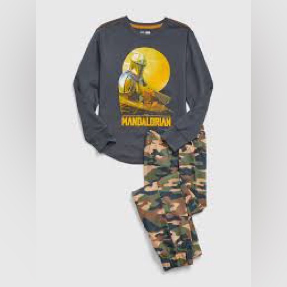 Gap StarWars Mandalorian Camo PJ Set - Picture 1 of 3